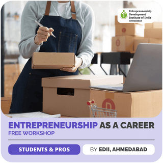 Entrepreneurship As a Career | Free Workshop | Entrepreneurship Development Institute of India - fundaspring