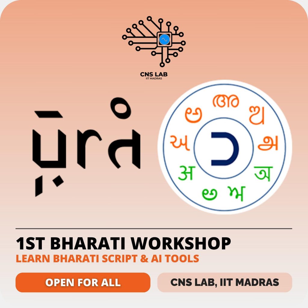 Online Bharati Workshop: Learn Script & AI Tools | CNS Lab, IIT Madras ...