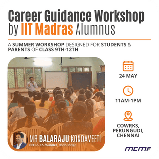 Career Guidance Summer Workshop by IIT Madras Alumnus - FundaSpring