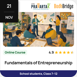 Fundamentals of Entrepreneurship | IITM Pravartak & BodhBridge | Online