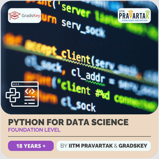 Join the Data Science with Python Foundation Course by GradsKey, in partnership with IIT Madras. Benefit from corporate instructors and IIT mentors, mastering machine learning, process control, and data-driven modeling. Ideal for aspiring data scientists aiming to boost their careers.